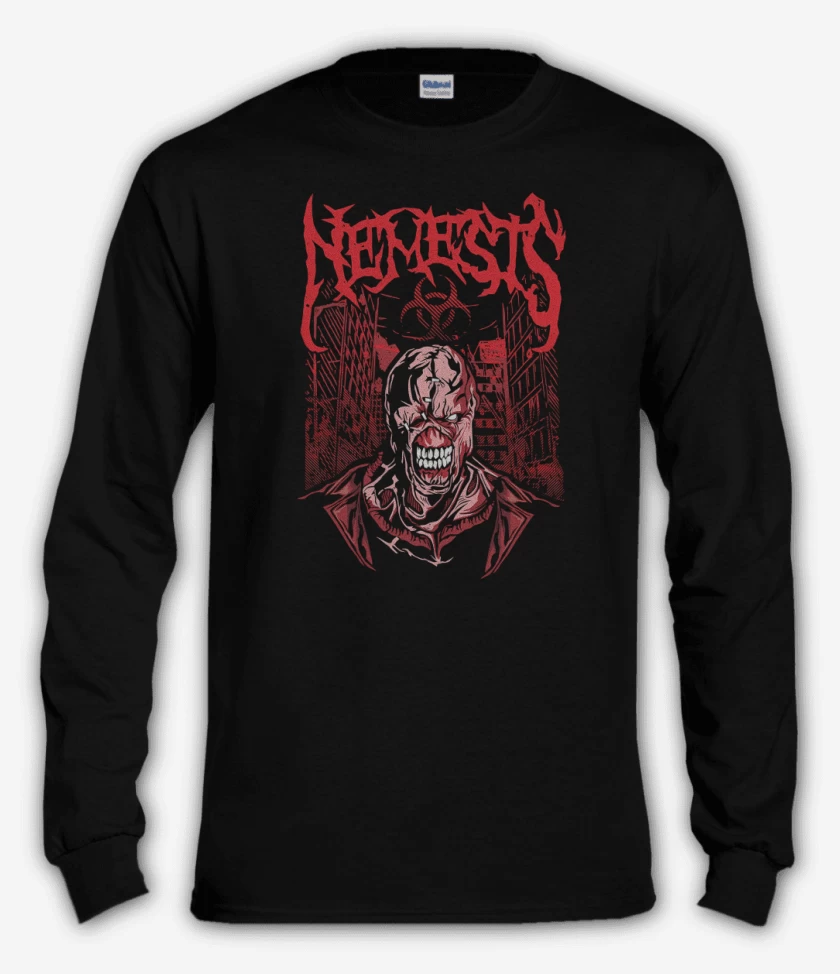 Polera manga larga Negro de Nemesis Biohazard 