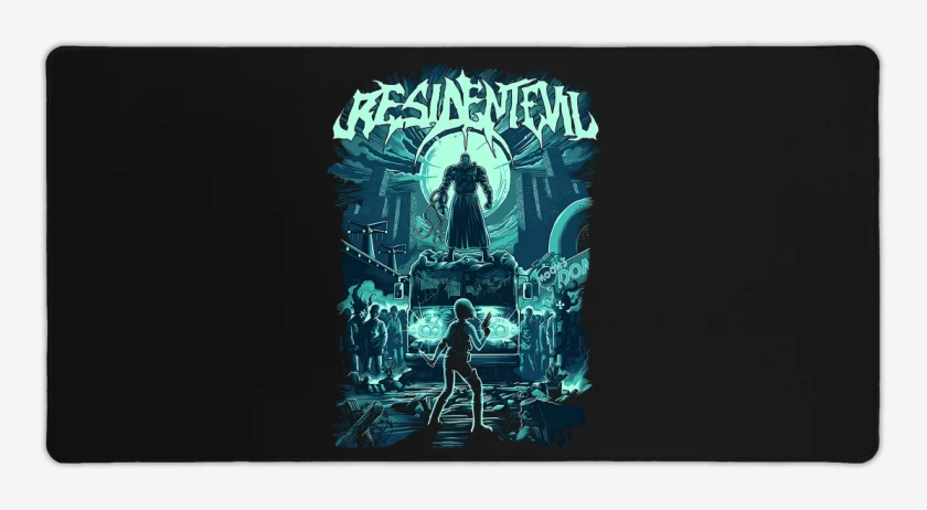 Mouse pad Gamer Negro de RE3