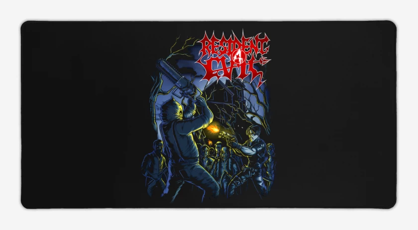 Mouse pad Gamer Negro de Morbid Evil 4 