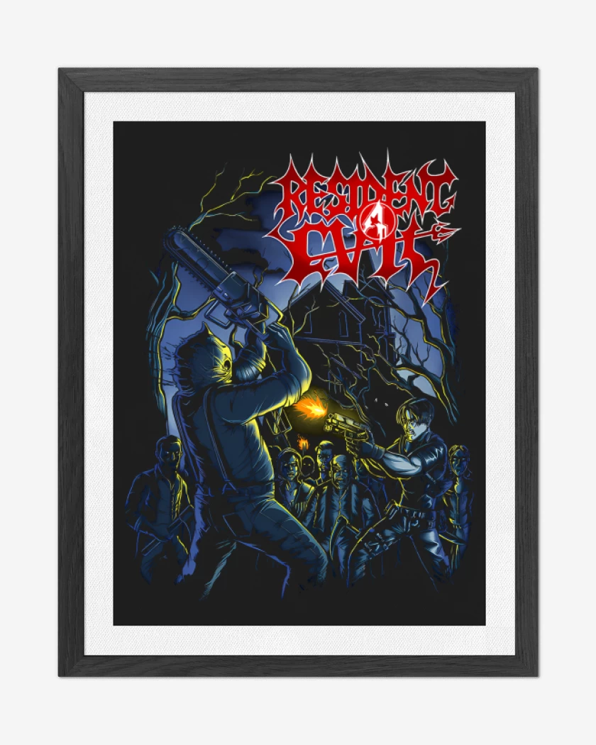 Cuadro decorativo Negro de Morbid Evil 4 