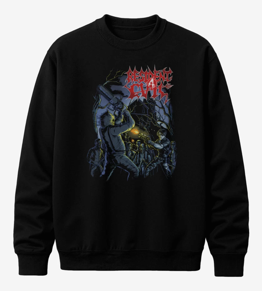 Poleron polo Negro de Morbid Evil 4 