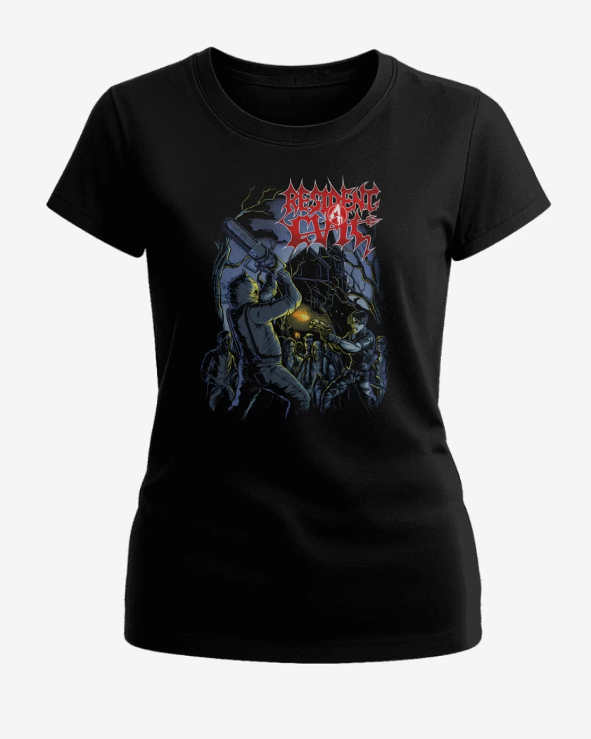 Polera de Mujer Negro de Morbid Evil 4 