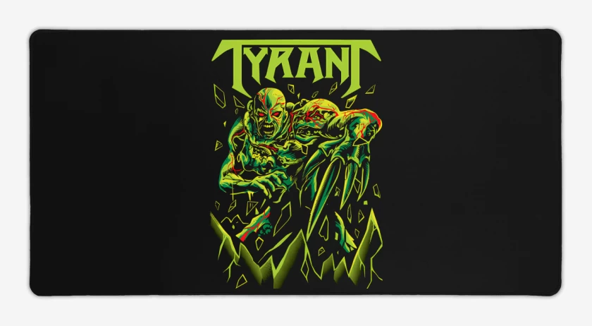 Mouse pad Gamer Negro de Proto Tyrant 