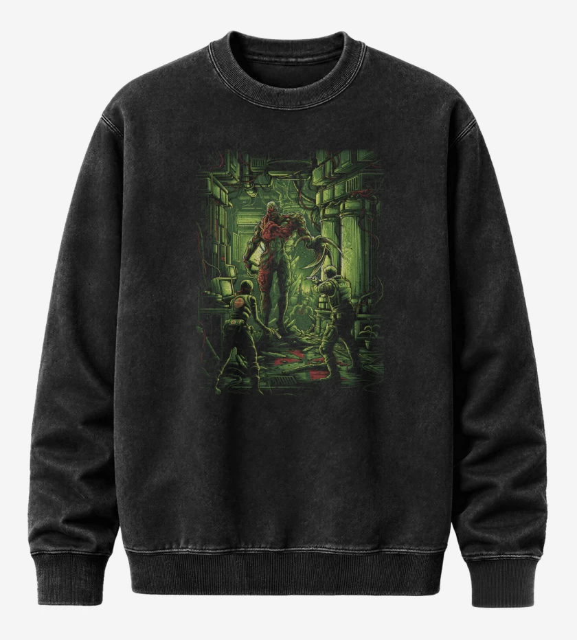 Poleron Polo Acid Wash Negro de Mr Tyrant X
