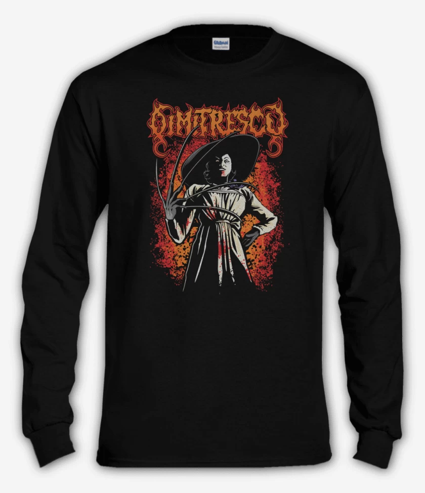 Polera manga larga Negro de Lady Dimitrescu