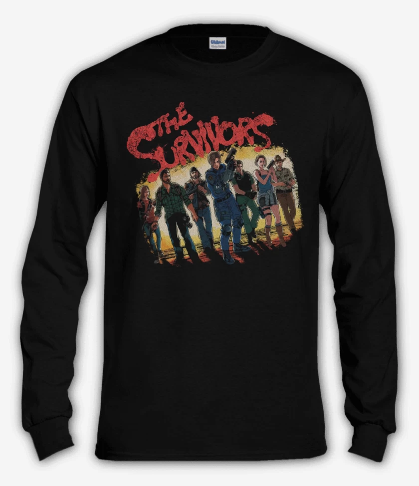 Polera manga larga Negro de The Survivors