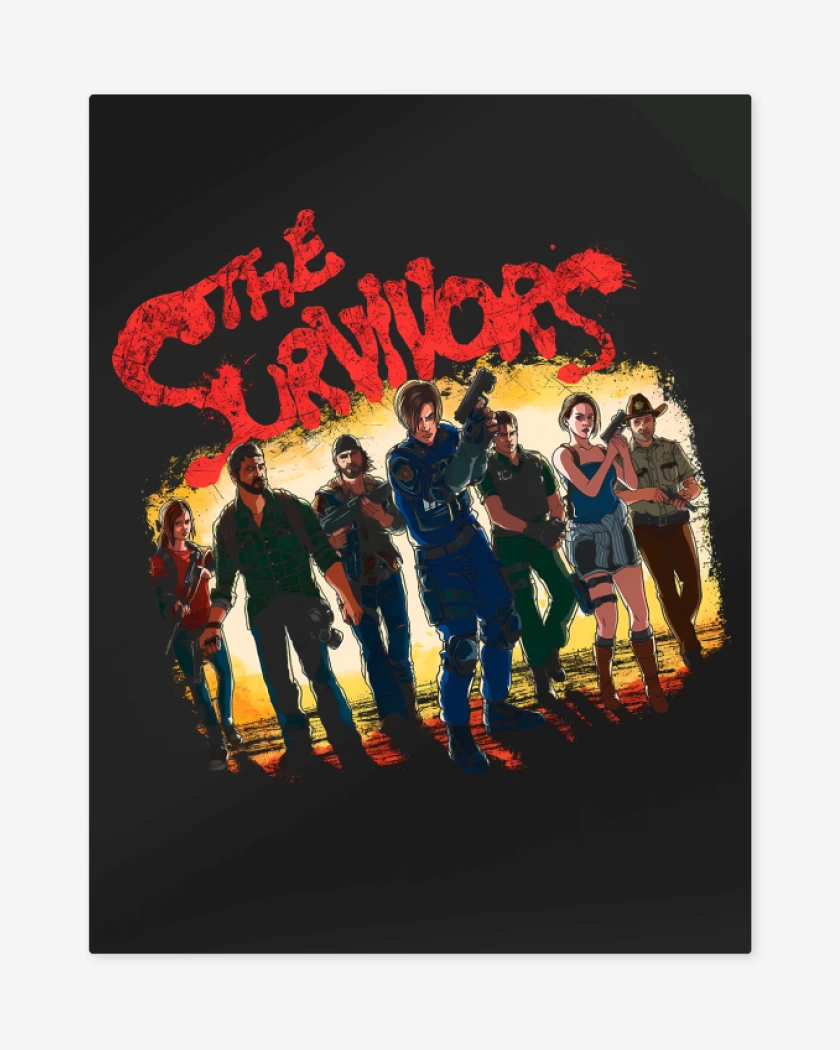 Print metalico Negro de The Survivors