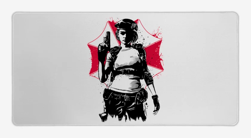 Mouse pad Gamer Blanco de Jill Valentine 