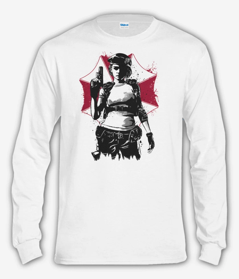 Polera manga larga Blanco de Jill Valentine 