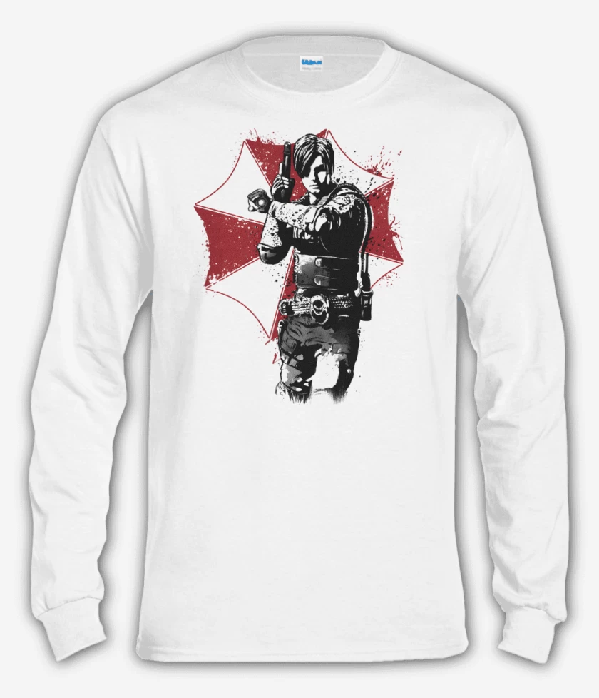 Polera manga larga Blanco de Leon Scott Kennedy