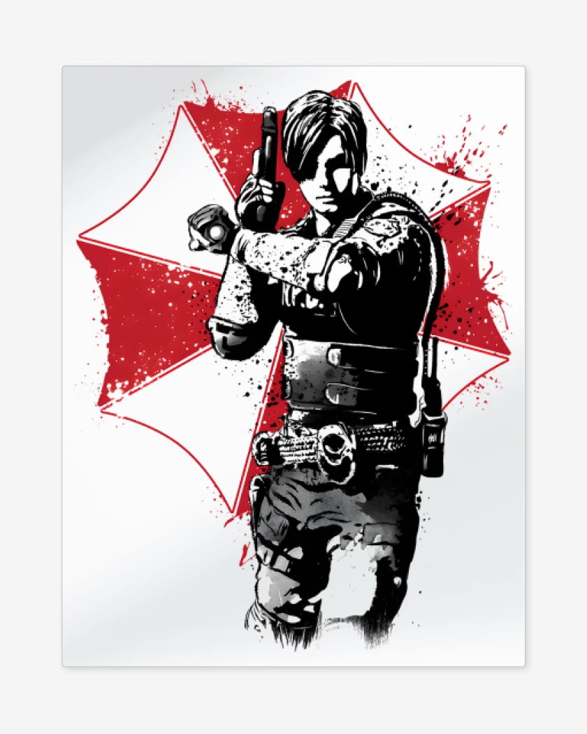 Print metalico Blanco de Leon Scott Kennedy