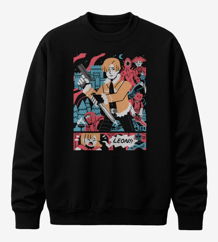 Poleron polo Negro de Resident 4