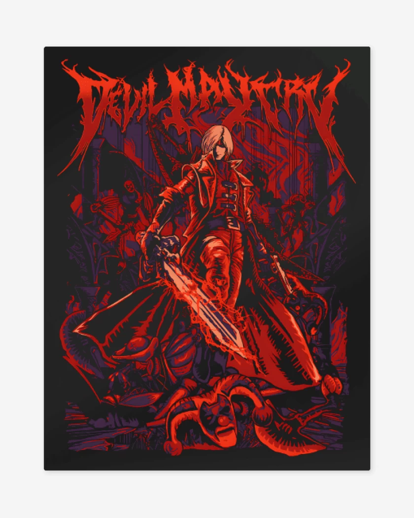 Print metalico Negro de Dantes Awakening