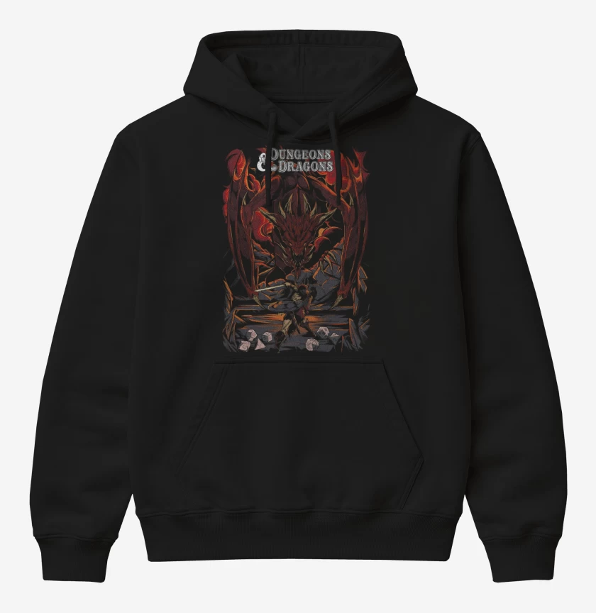 Poleron Canguro básico Negro de Dungeons & Dragons