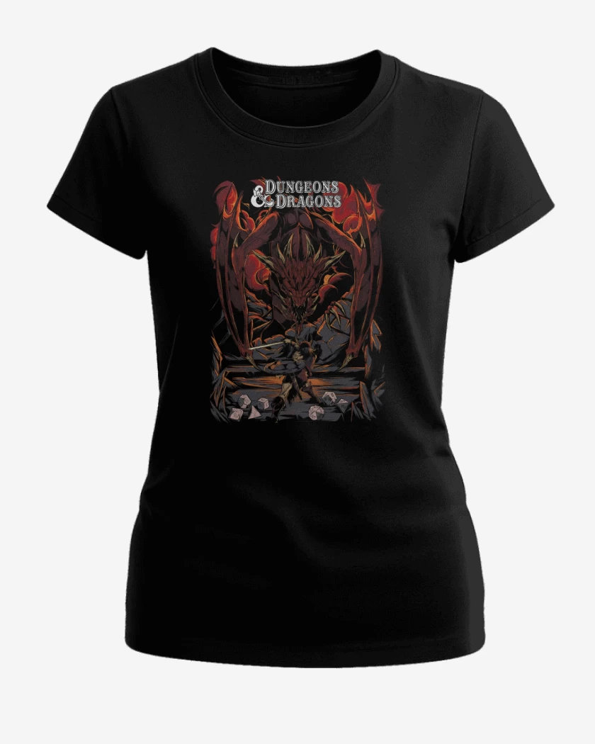Polera de Mujer Negro de Dungeons & Dragons