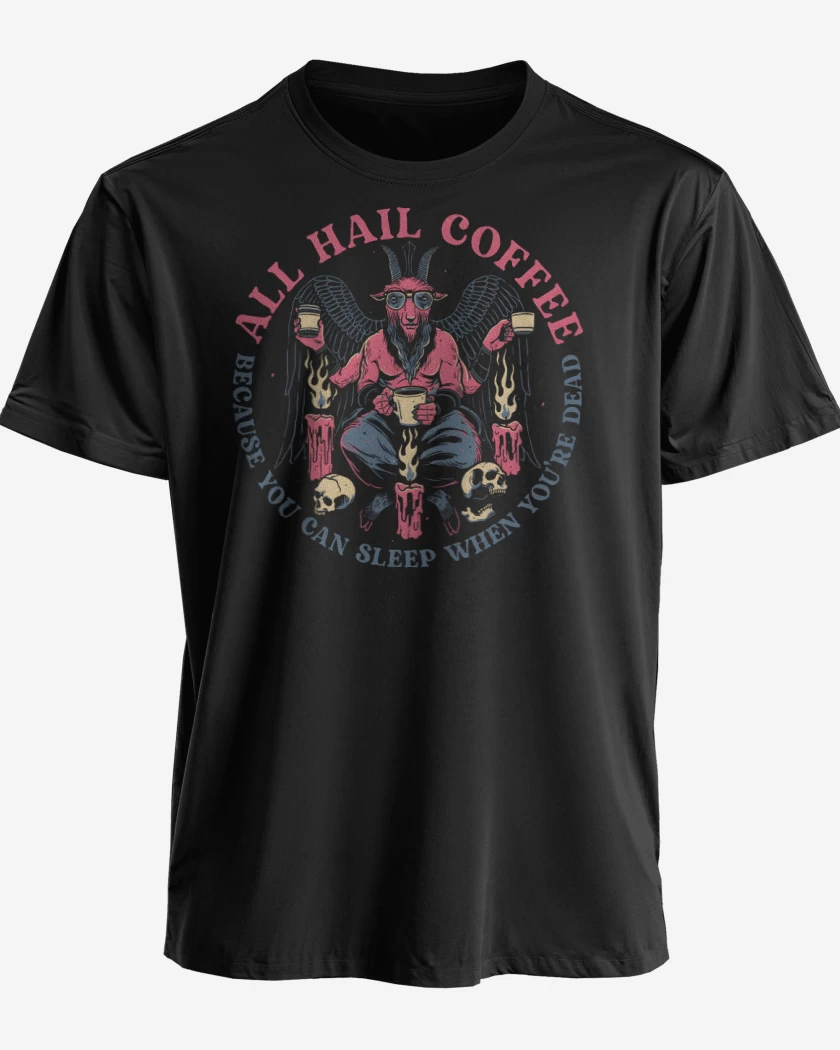 Polera premium Negro de All Hail Coffee