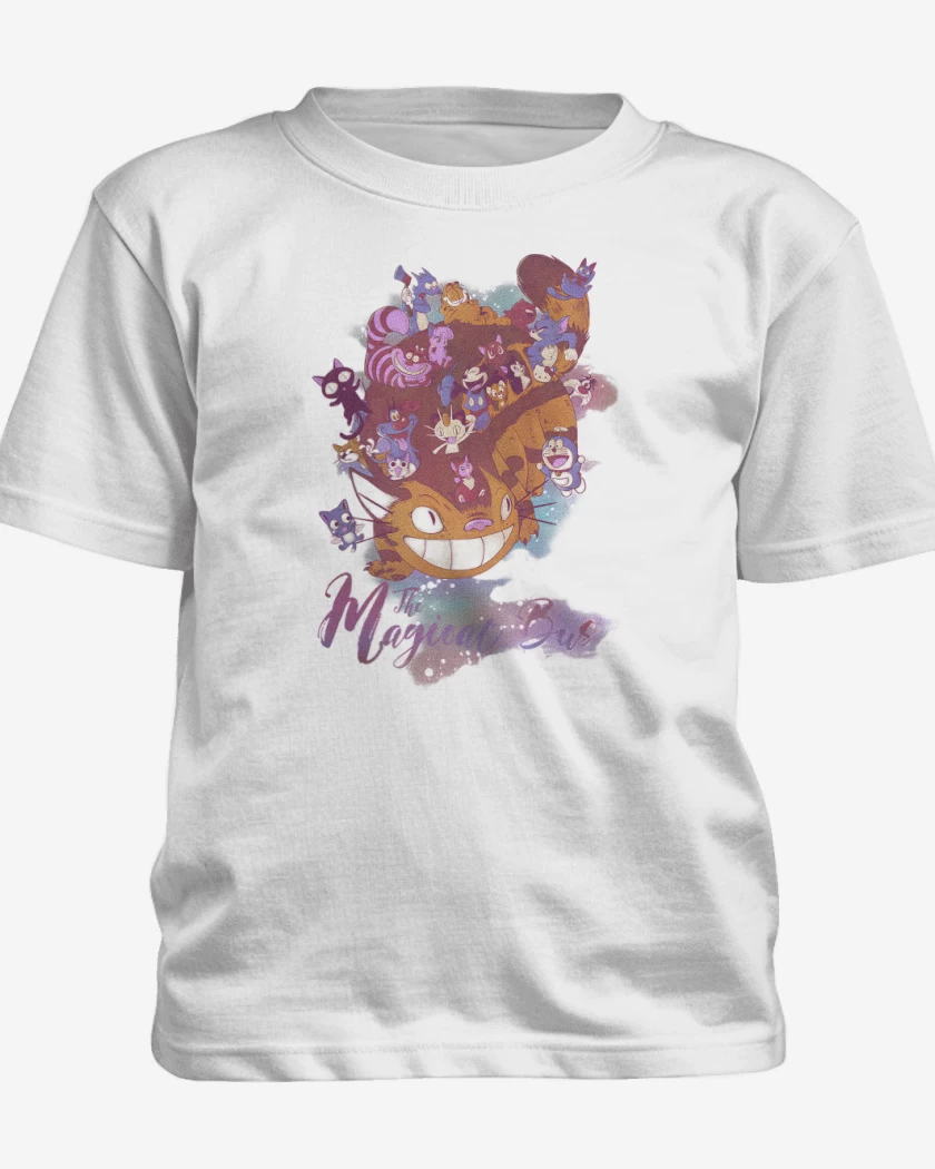 Polera de niño Blanco de The Magicat Bus