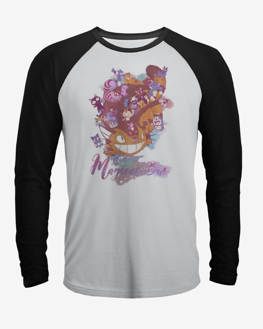 Polera Raglan The Magicat Bus