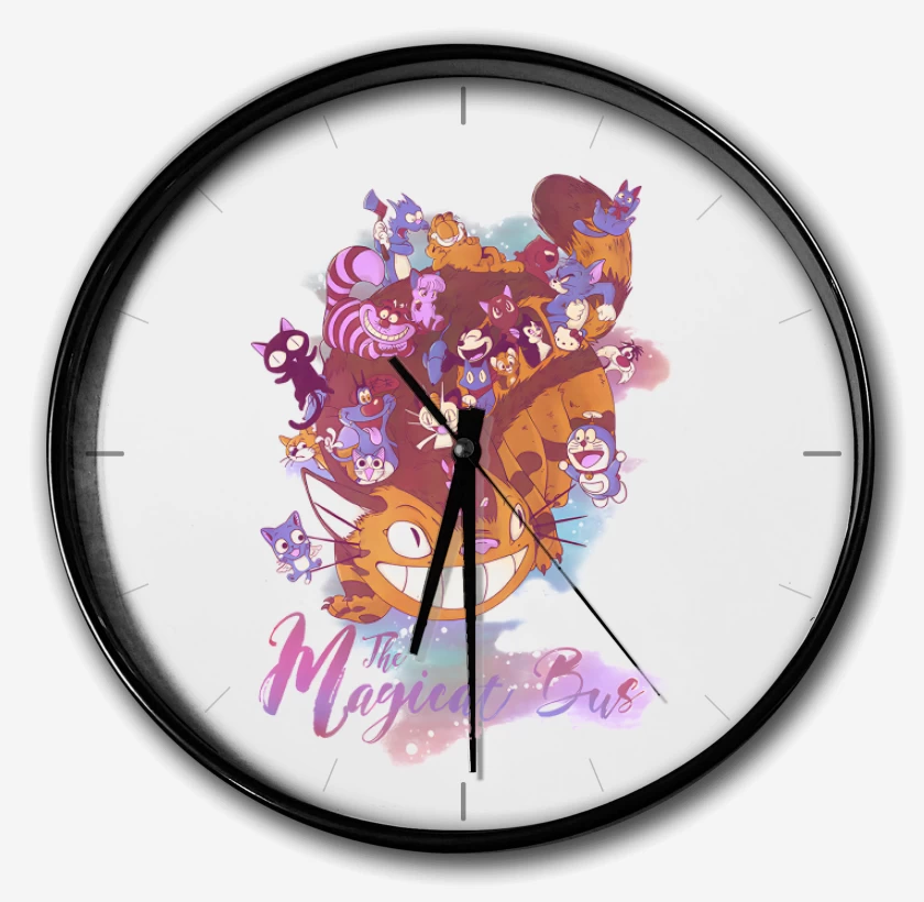Reloj Blanco de The Magicat Bus