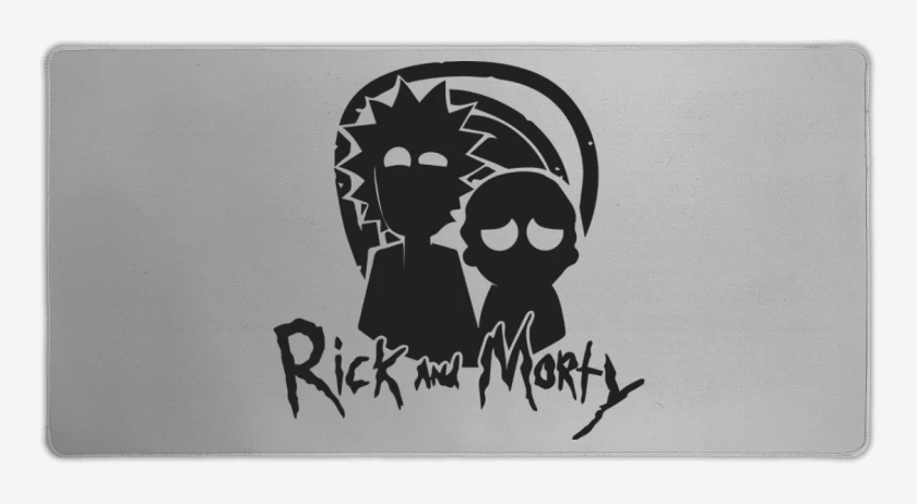 Mouse pad Gamer Gris Melange de Rick and morty