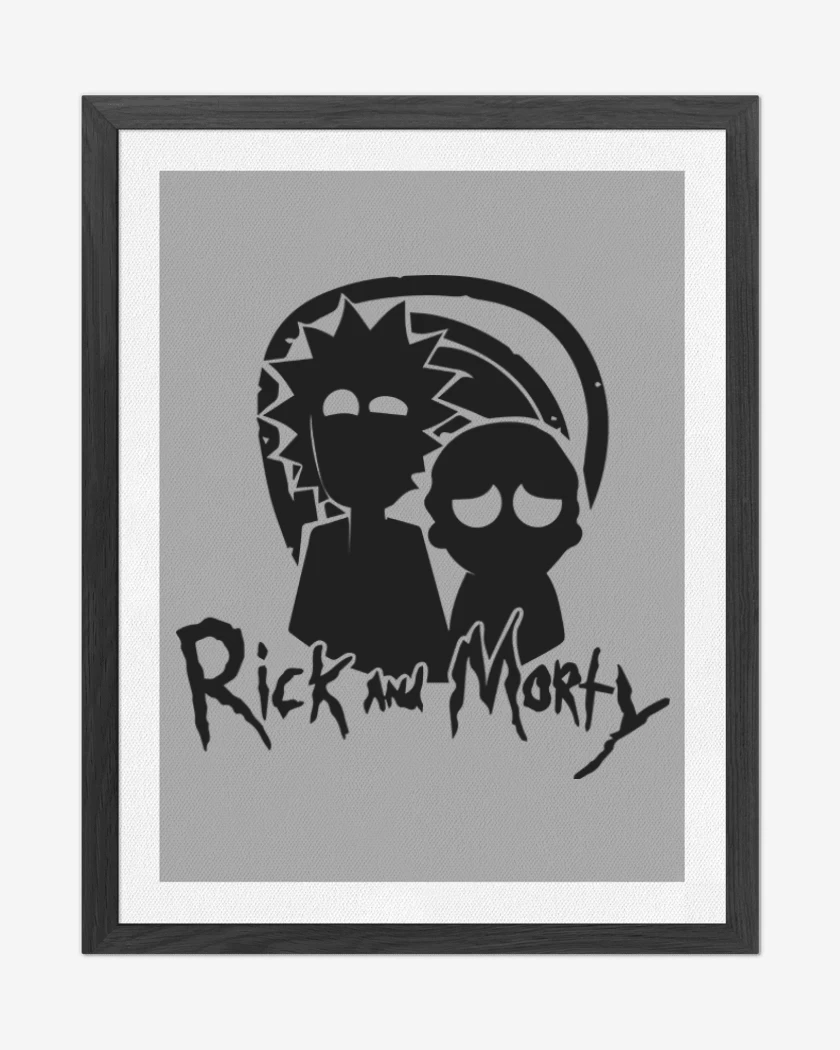 Cuadro decorativo Rick and morty
