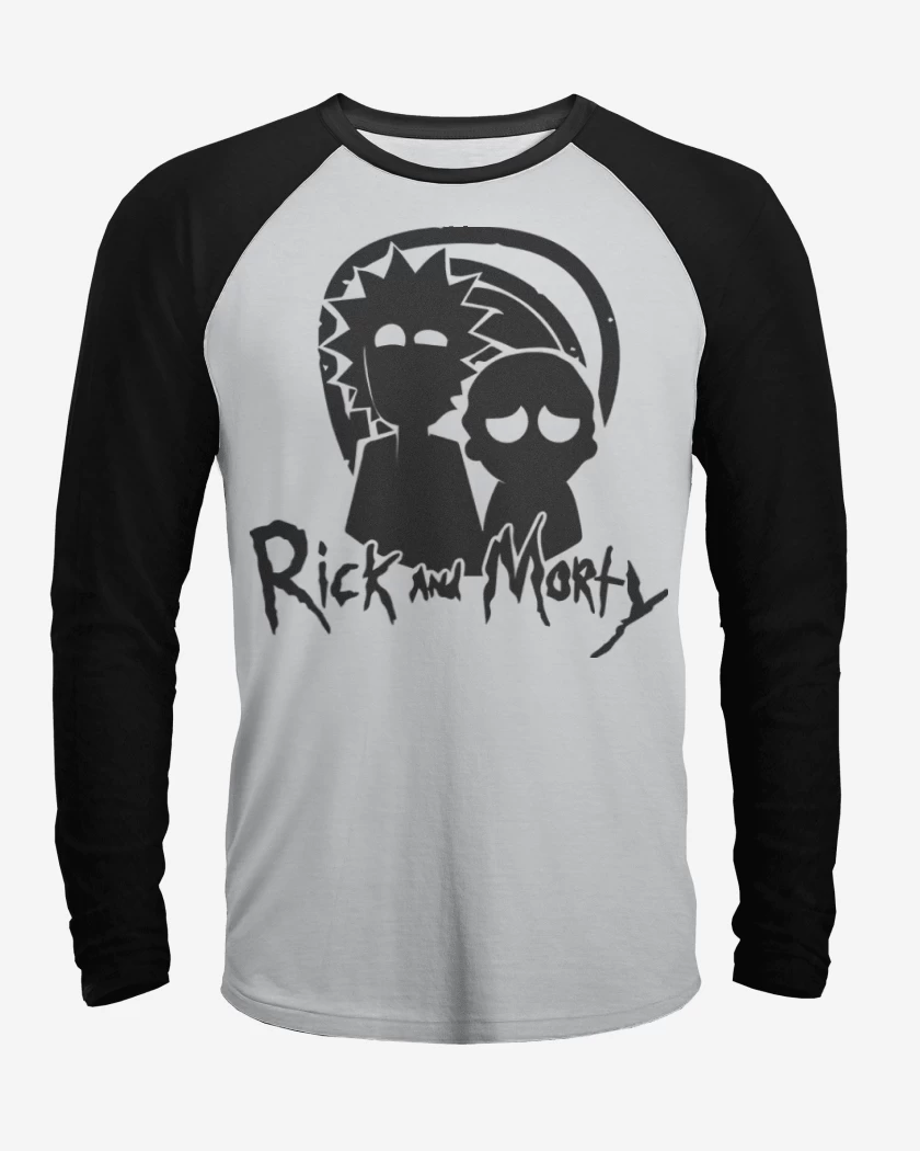 Polera Raglan Rick and morty