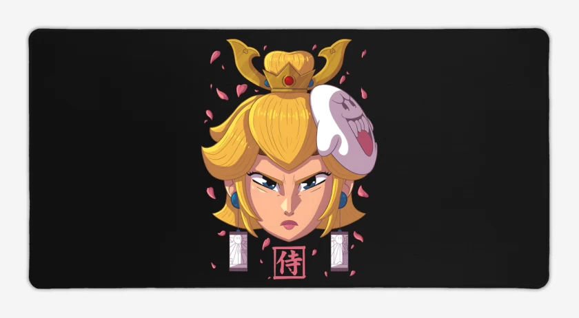 Mouse pad Gamer Negro de Samurai Peach 