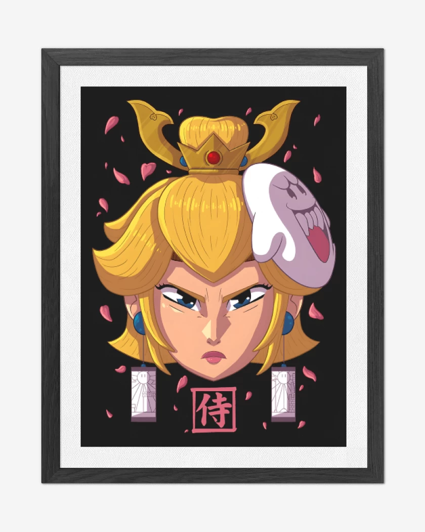 Cuadro decorativo Negro de Samurai Peach 