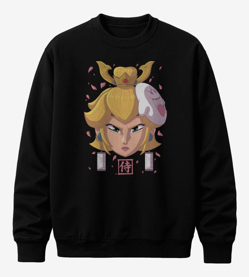 Poleron polo Negro de Samurai Peach 