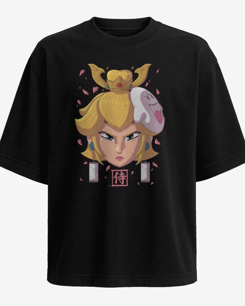 Polera Oversize Negro de Samurai Peach 