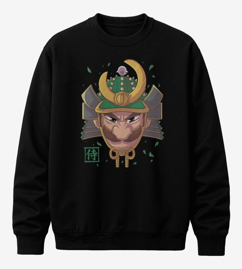 Poleron polo Negro de Samurai Luigi