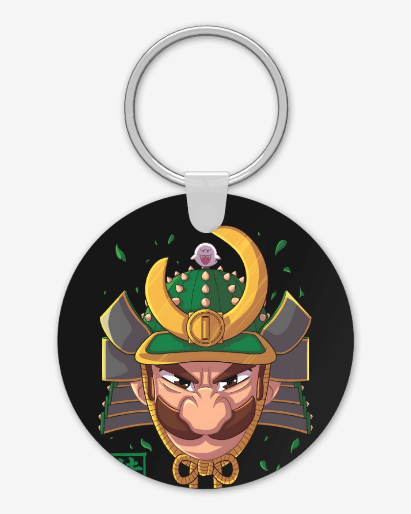 Llavero Negro de Samurai Luigi