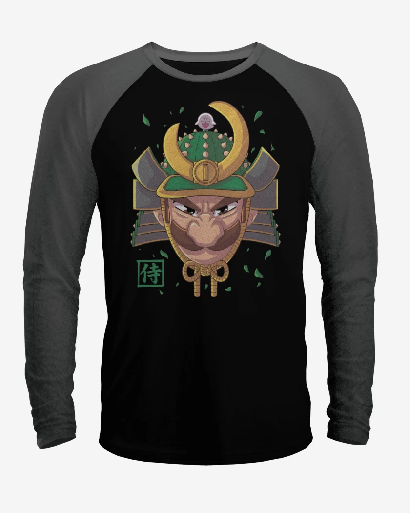 Polera Raglan Negro / Negro Heather de Samurai Luigi