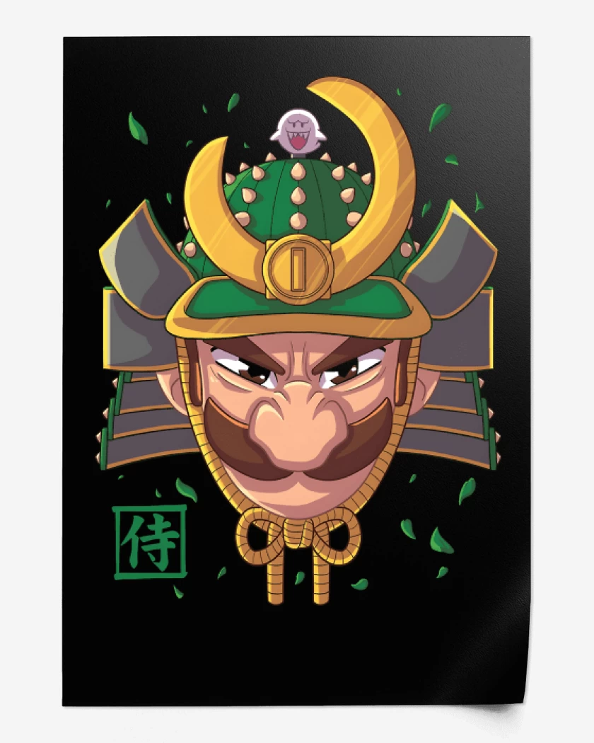 Print Negro de Samurai Luigi
