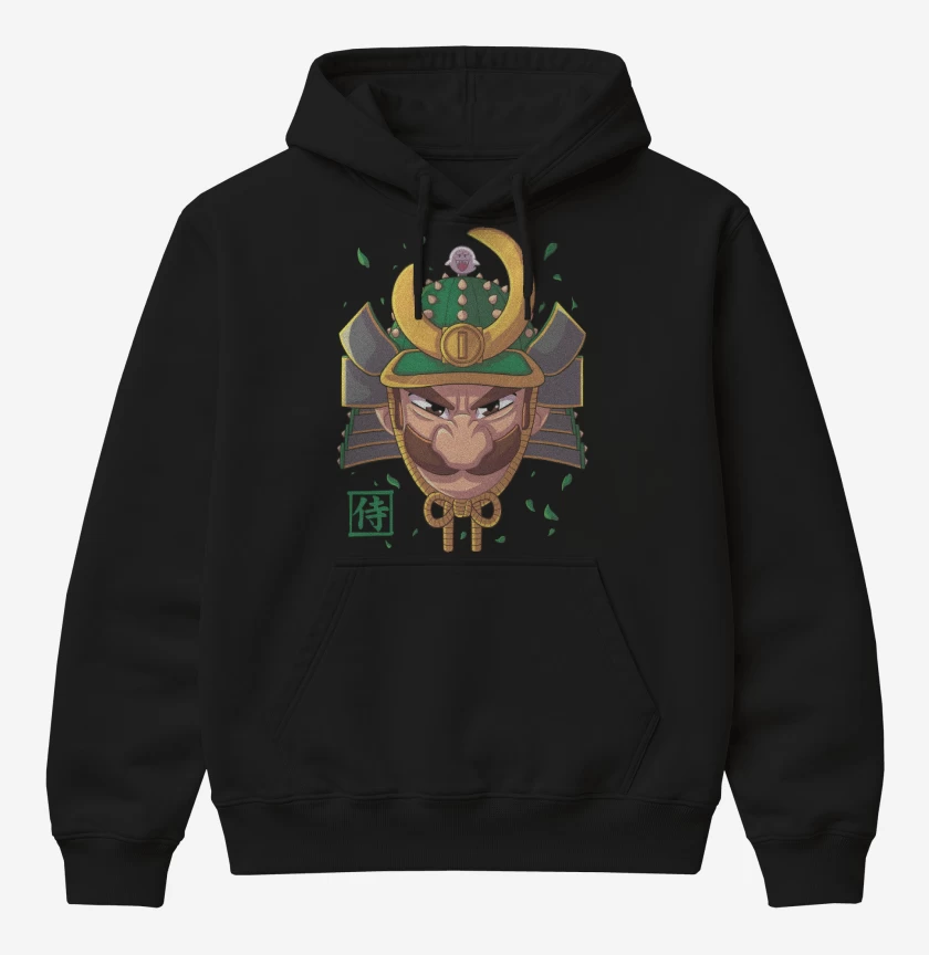 Poleron Canguro básico Negro de Samurai Luigi