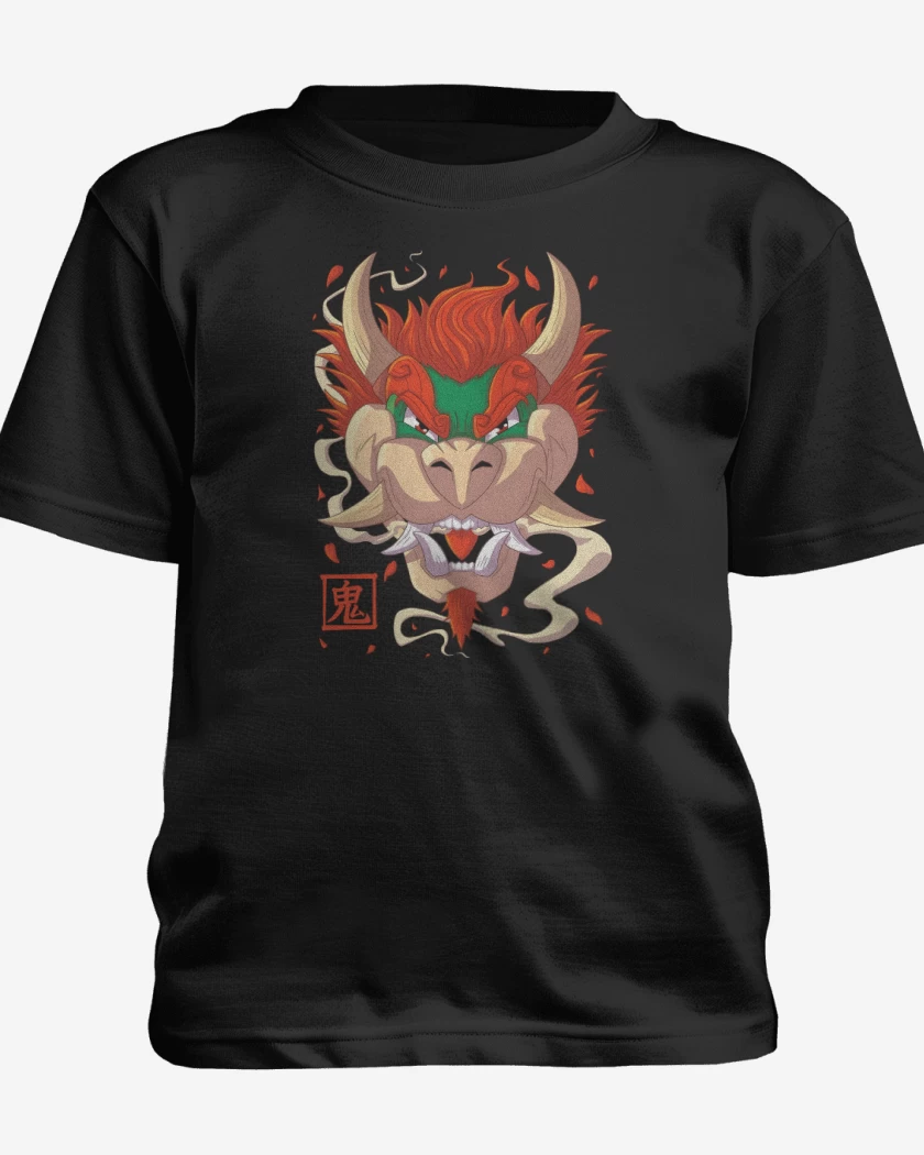 Polera de niño Negro de Oni Bowser