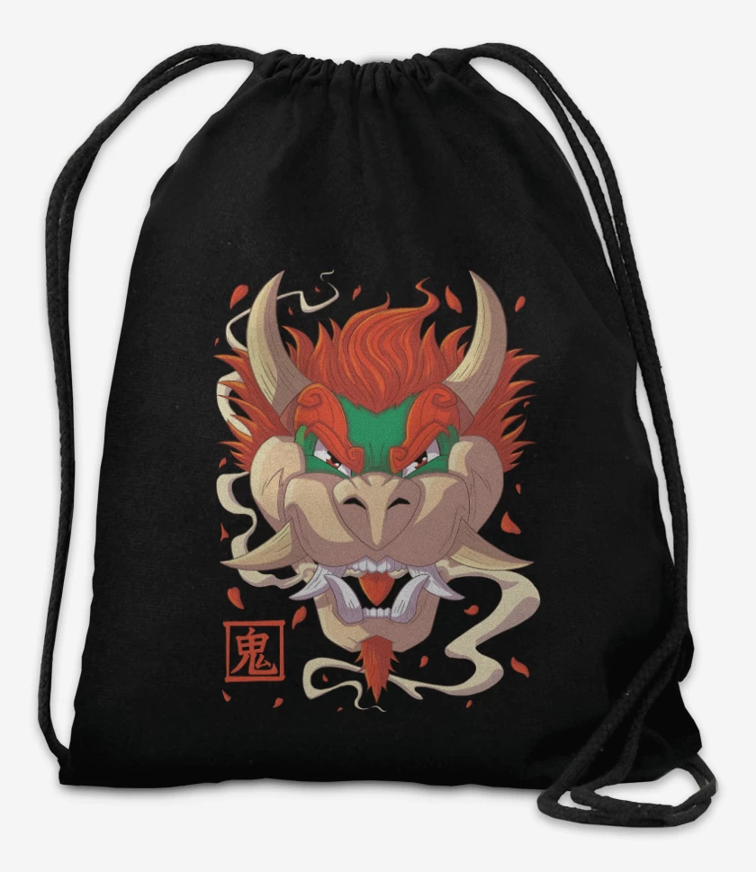 Mochila Negro de Oni Bowser