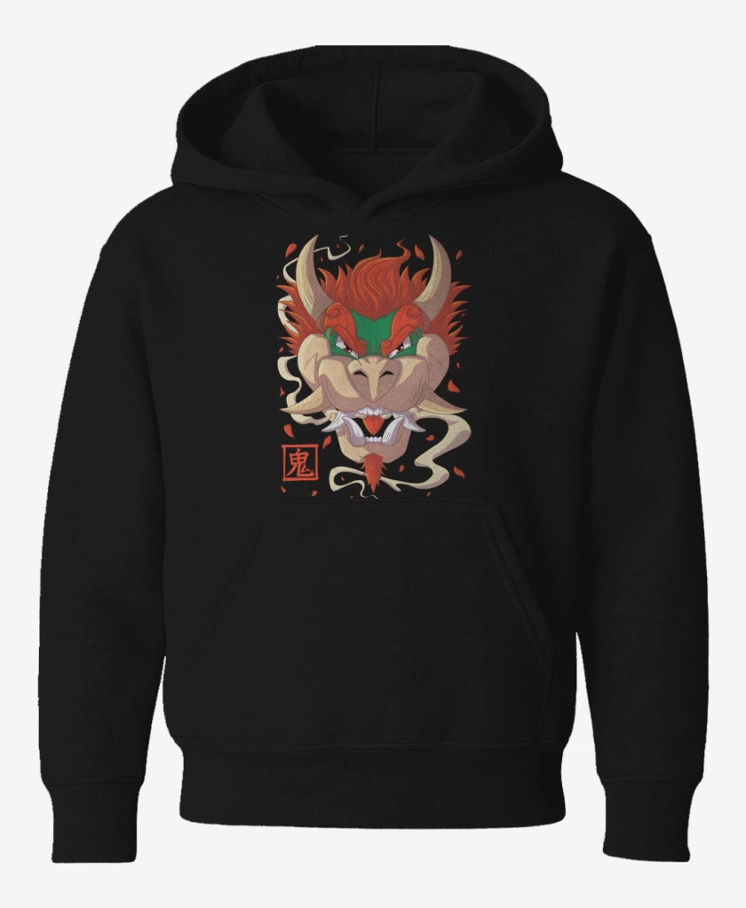 Poleron de niño Negro de Oni Bowser