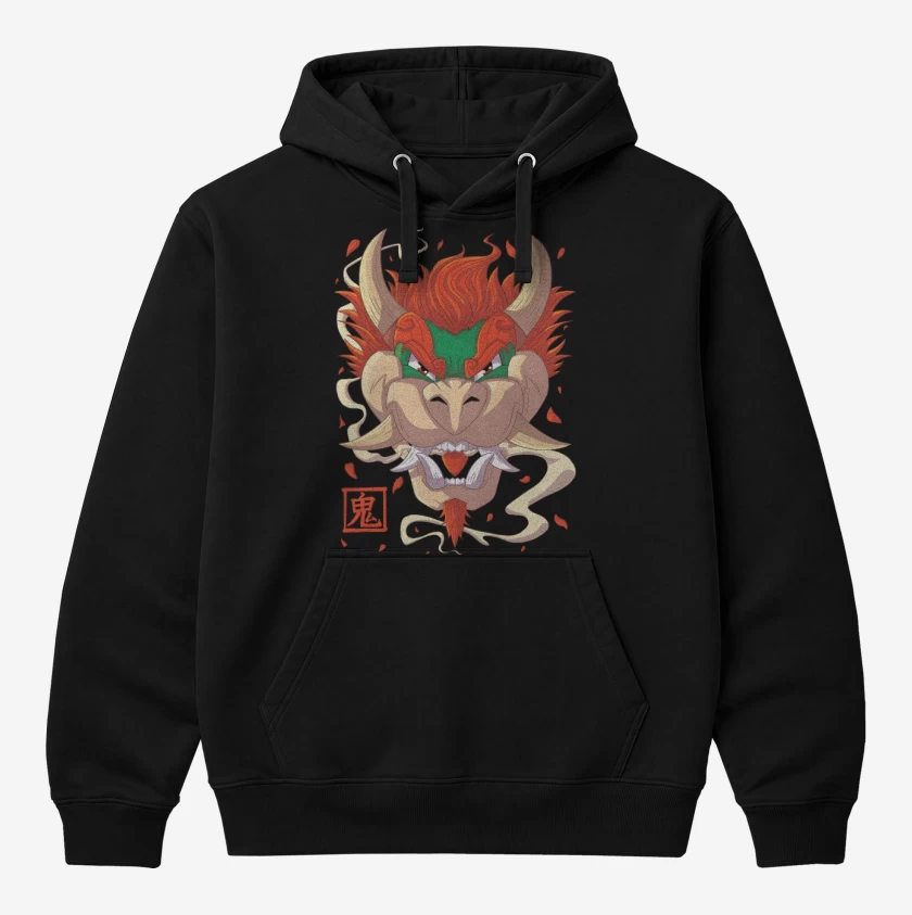 Polerón Canguro Negro de Oni Bowser