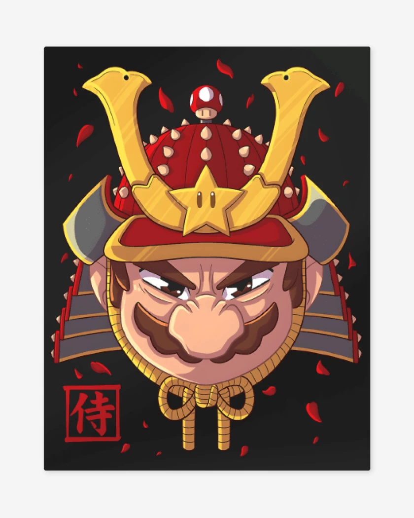 Print metalico Negro de Samurai Bros
