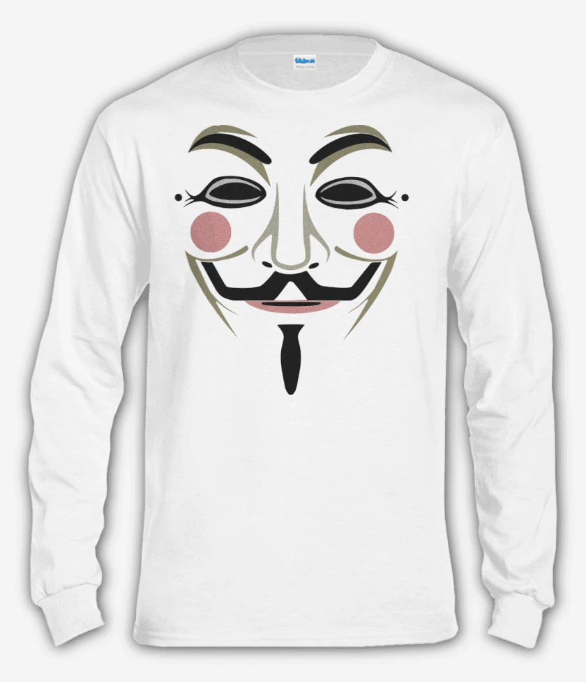 Polera manga larga Blanco de V