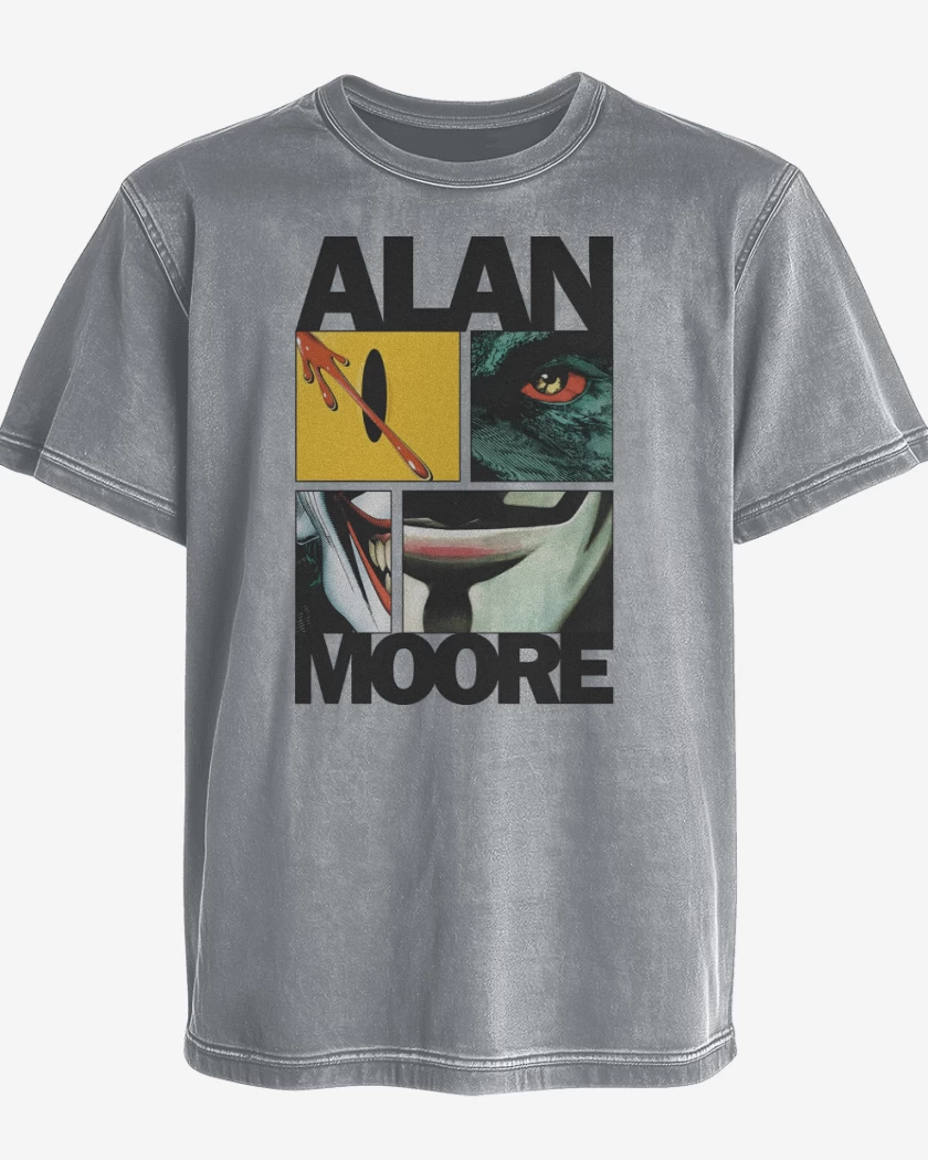 Polera desgastada Alan Moore 