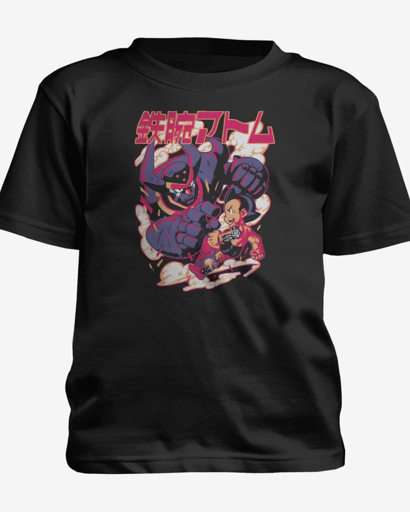 Polera de niño Negro de Batalla de Androides