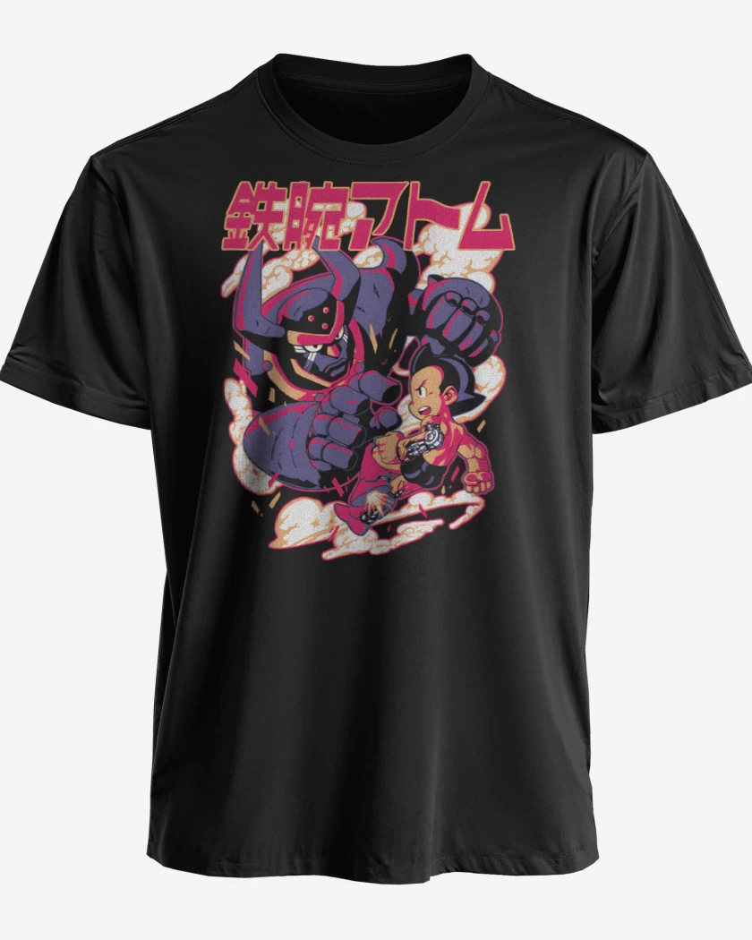 Polera premium Negro de Batalla de Androides