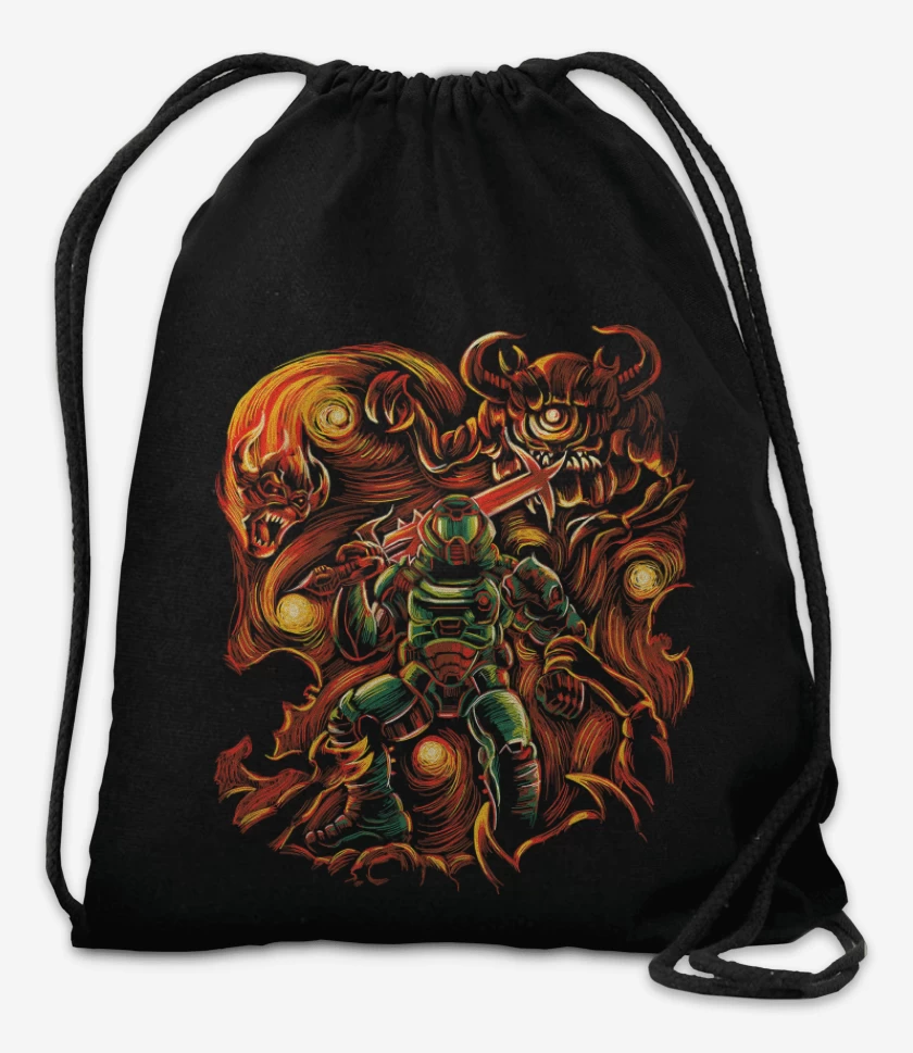 Mochila Negro de Van Doom