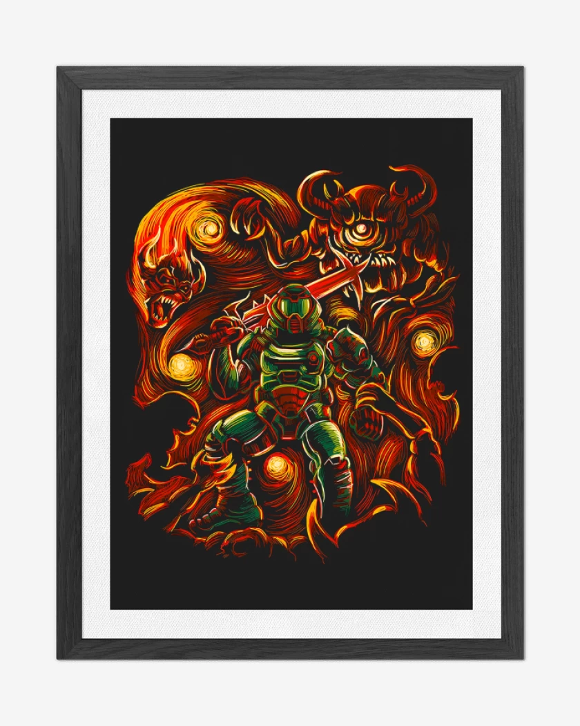 Cuadro decorativo Negro de Van Doom