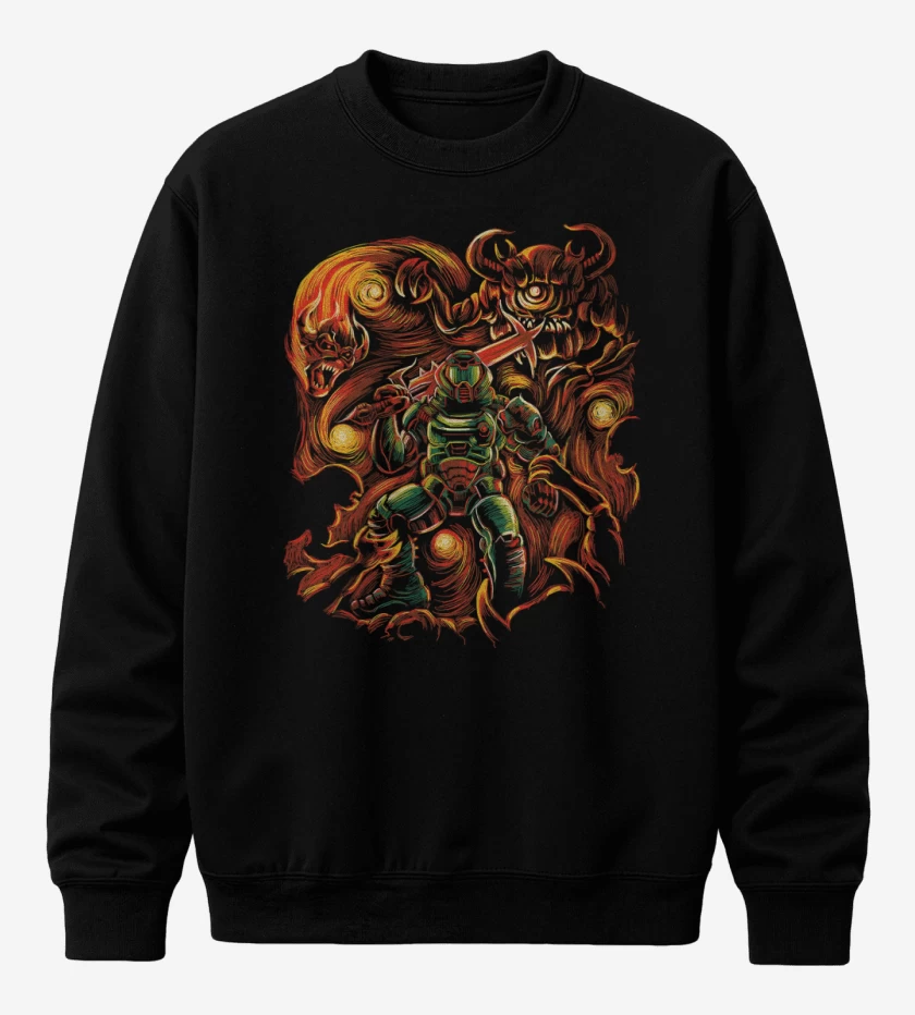 Poleron polo Negro de Van Doom