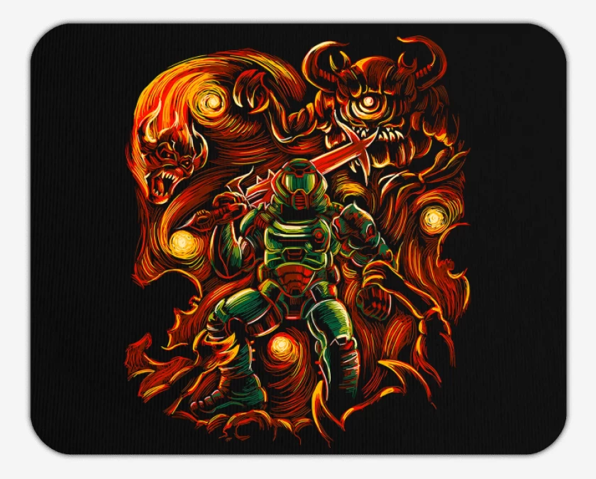 Mousepad Negro de Van Doom