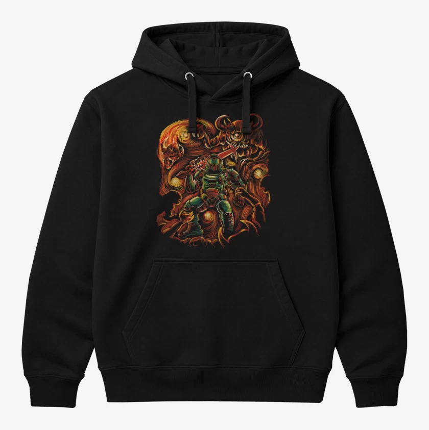 Polerón Canguro Negro de Van Doom