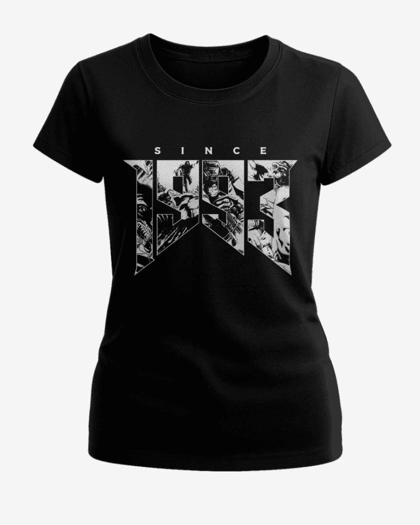 Polera de Mujer Negro de Doom 1993 